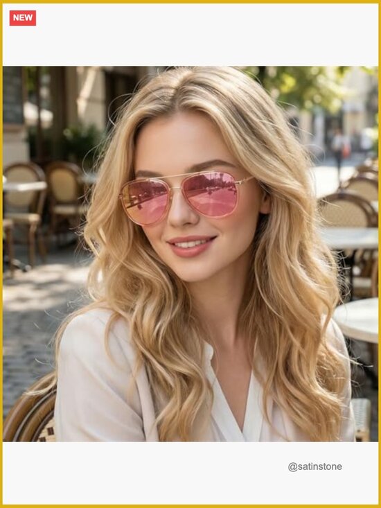 Tangle-Free Aviator Sunglasses with Polarized UV400 Protection main image 6